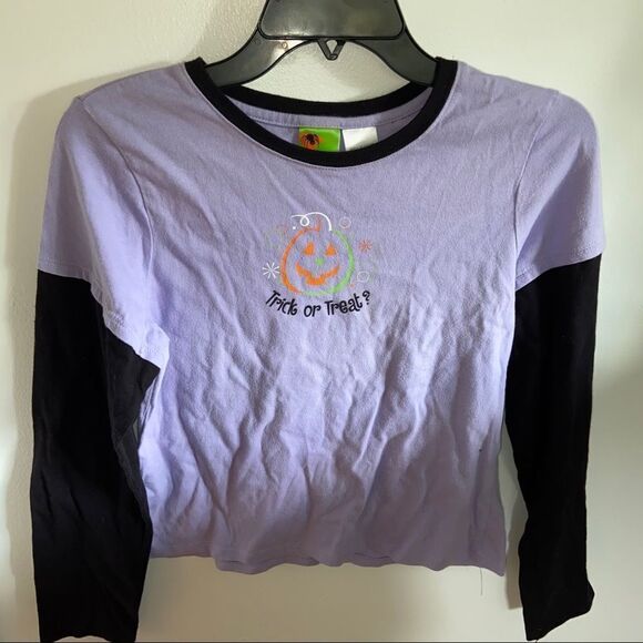 Halloween theme color blocked long sleeve - Picture 4 of 7